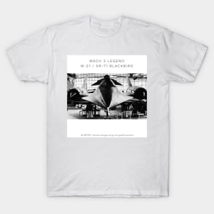 Lockheed Mach 3 Blackbird M-21 Drone Launcher T-Shirt